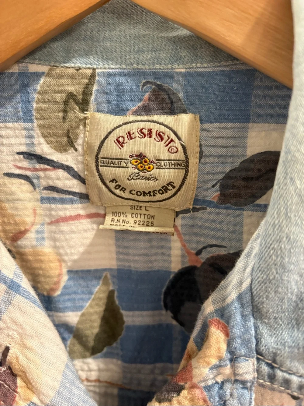 Vintage 90s Cropped Gingham Floral Patchwork Vest Retro Denim Women’s L - Picture 3 of 8
